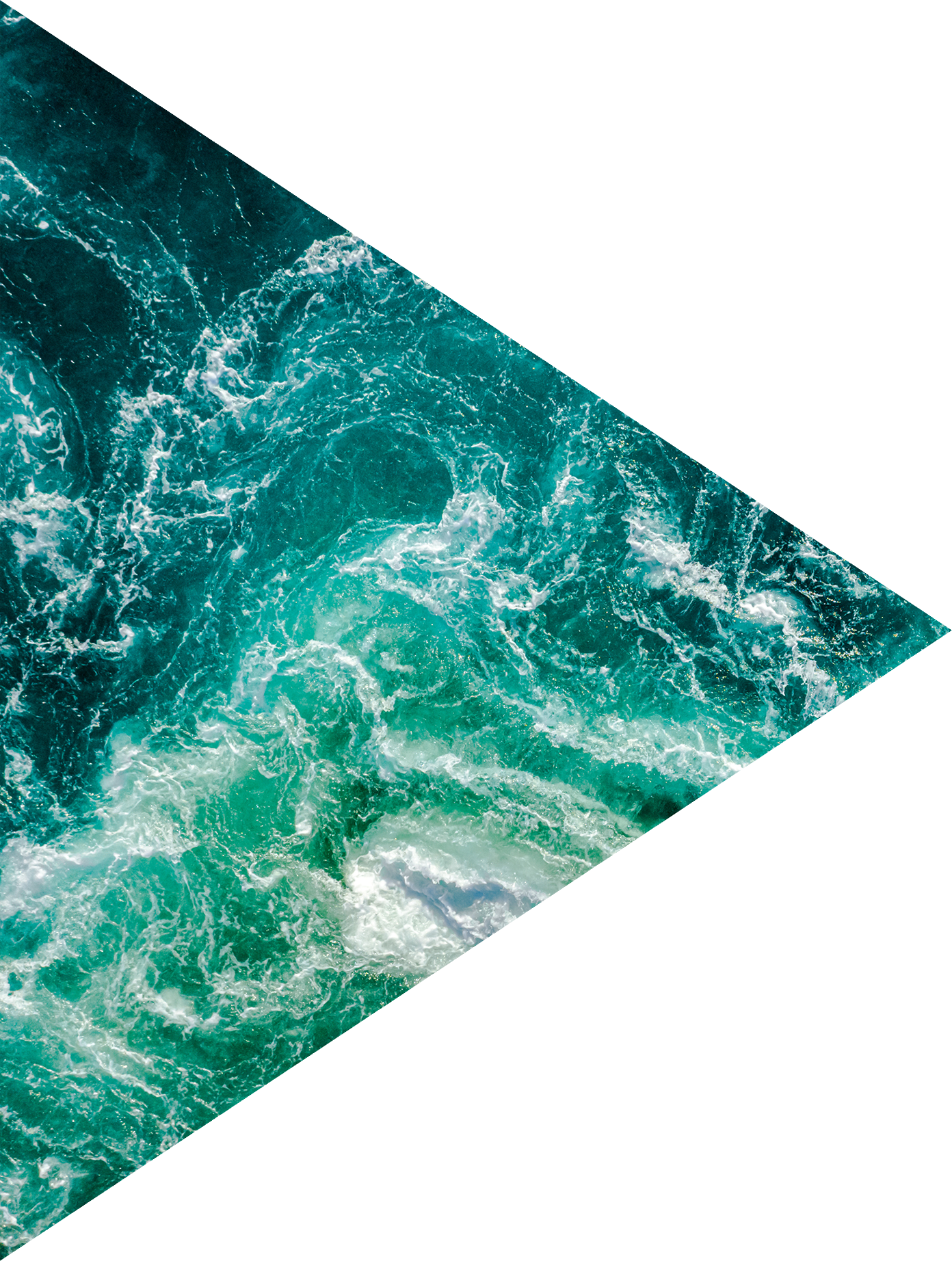 Waves of water of the river and the sea meet each other during high tide and low tide.