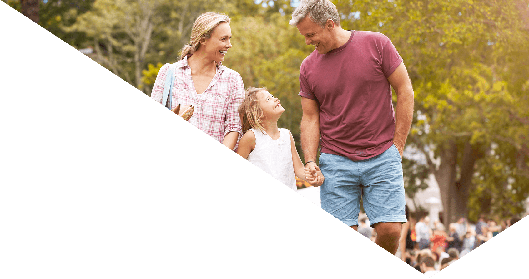 Image showing a happy family outside